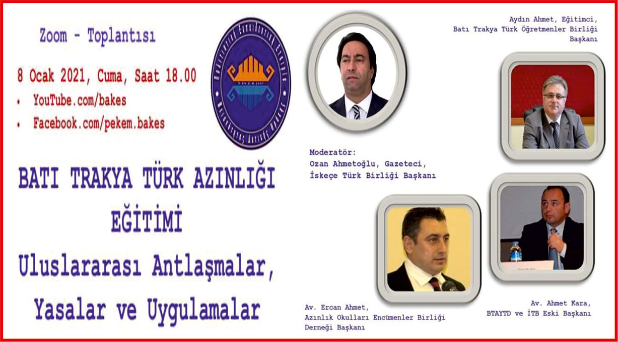 Batı Trakya Türk Azınlık Eğitimi konuşulacak