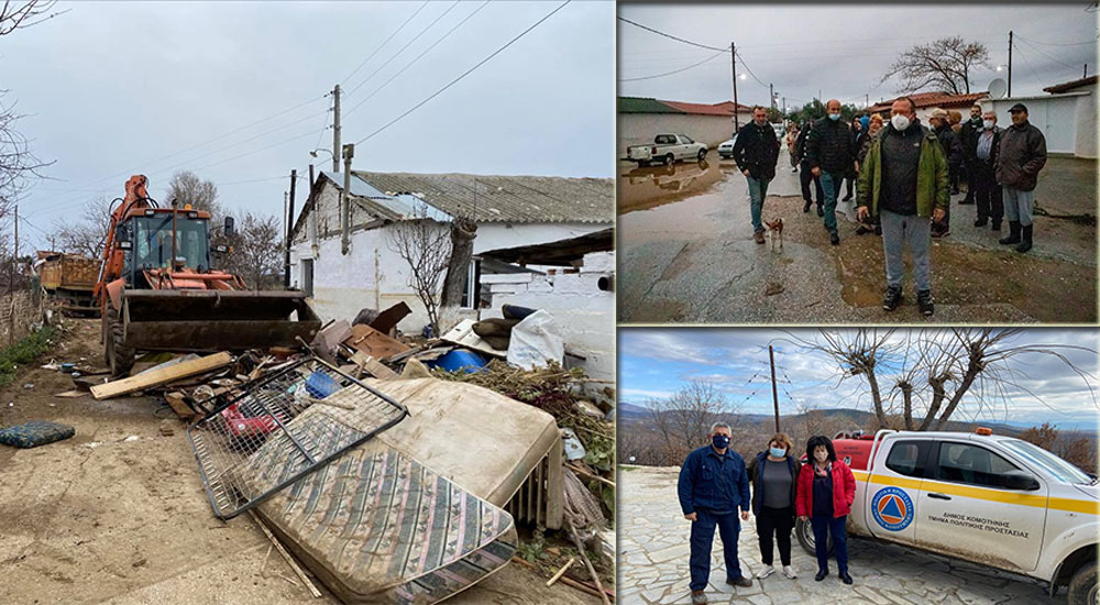 Karagözlü köyünde zarar tespiti tamamlandı