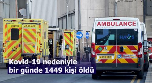 İngiltere'de Kovid-19 nedeniyle bir günde 1449 kişi öldü