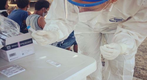 İskeçe'de ücretsiz rapid testler devam ediyor