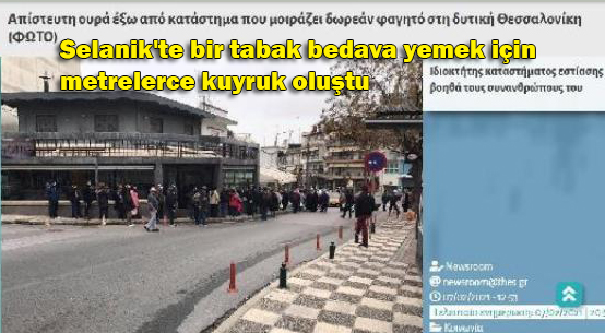 Yunanistan'da yoksulluk derinleşiyor: Halk bedava yemek için kuyruklarda
