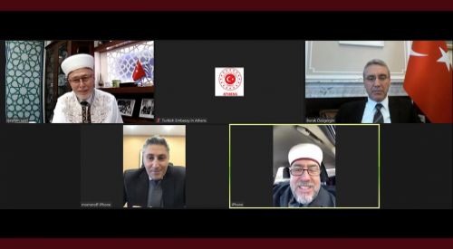Türkiye'nin Atina Büyükelçisi Özügergin müftülerimizle görüştü
