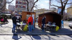 Gümülcine şehir meydanında 5 günlük rapid test programı başladı