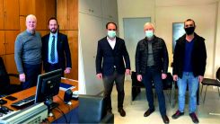 İlhan AHMET, Eyalet Başkan Yardımcıları Ahmet İbram ve Cihan İmamoğlu ile başkan danışmanı Tarkan Multaza’yı ziyaret etti