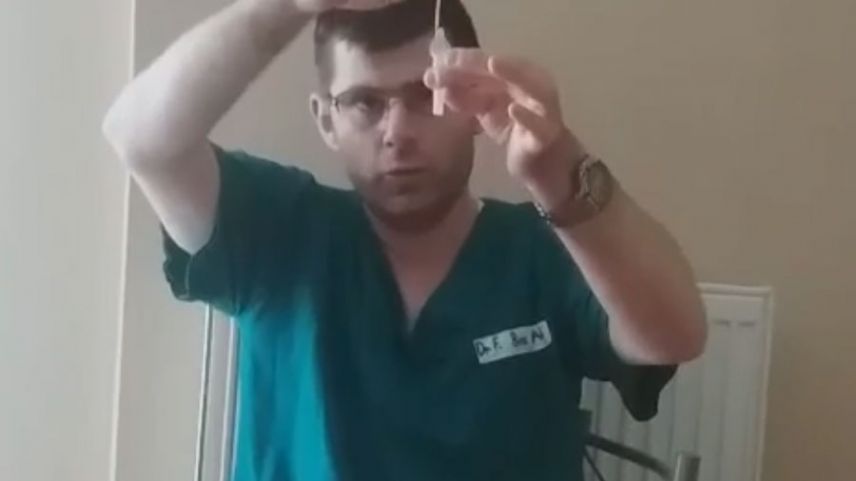 Aşağıköylü Dr. Ferdi Bozali self testin yapılışını anlattı