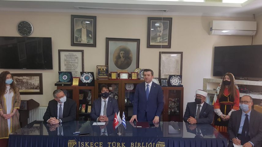 Kıran, İskeçe Türk Birliği'nde soydaşlarla buluştu