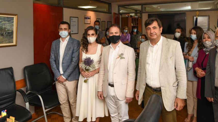 Makina Mühendisi Hasan Hasan ve Pınar Memet nikâhlandı