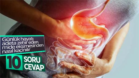 10 soruda mide ekşimesi