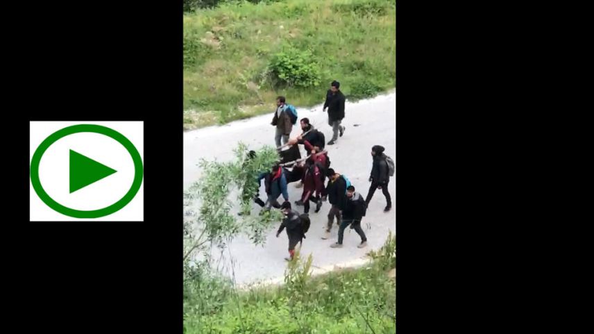 Göçmenler vefat eden arkadaşlarını Hebilköy’e kadar taşıdılar