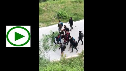 Göçmenler vefat eden arkadaşlarını Hebilköy’e kadar taşıdılar