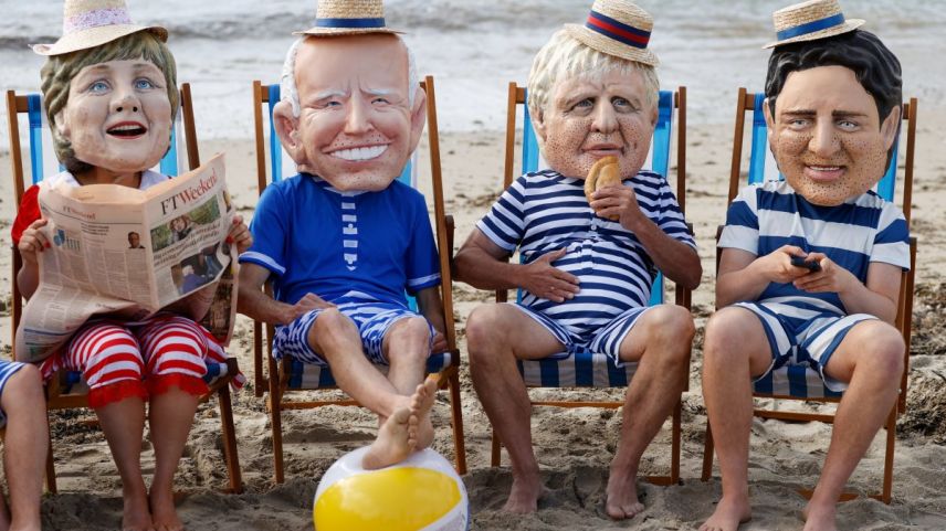 G7 Zirvesi'nde iklim değişikliği protestosu