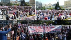 Atina'da çalışma yasa tasarısı protesto edildi