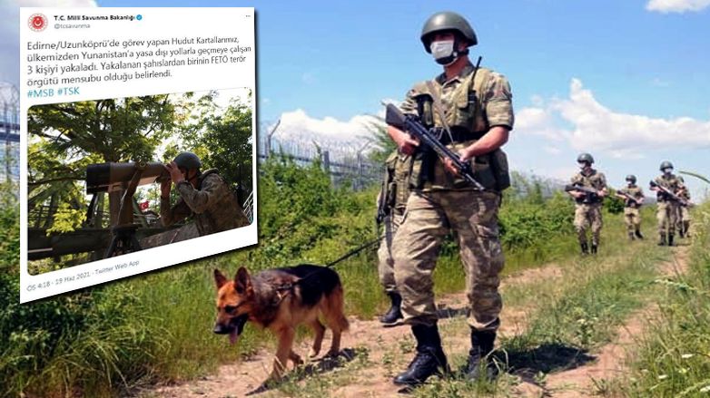 Yunanistan'a geçmeye çalışan 1'i FETÖ mensubu 3 kişi yakalandı