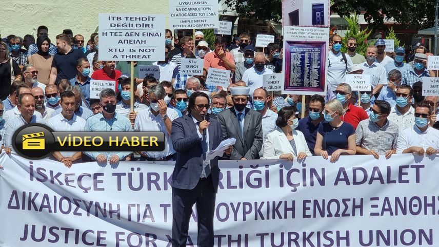 İskeçe Türk Birliği'nin düzenlediği eylemin tamamı