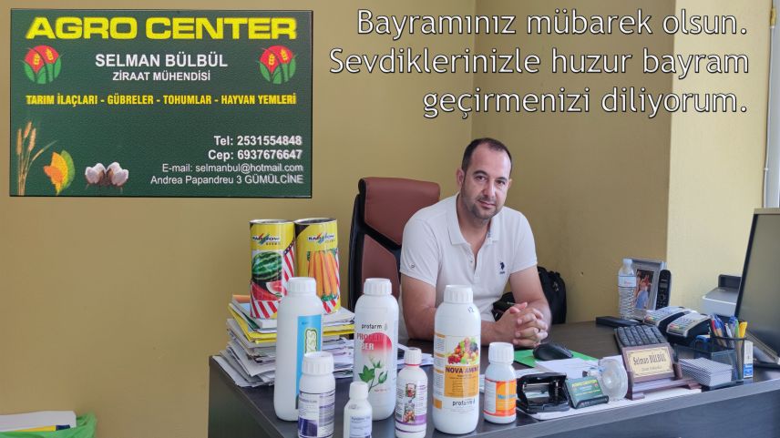 Ziraat Mühendisi Selman BÜLBÜL'den bayram tebriği