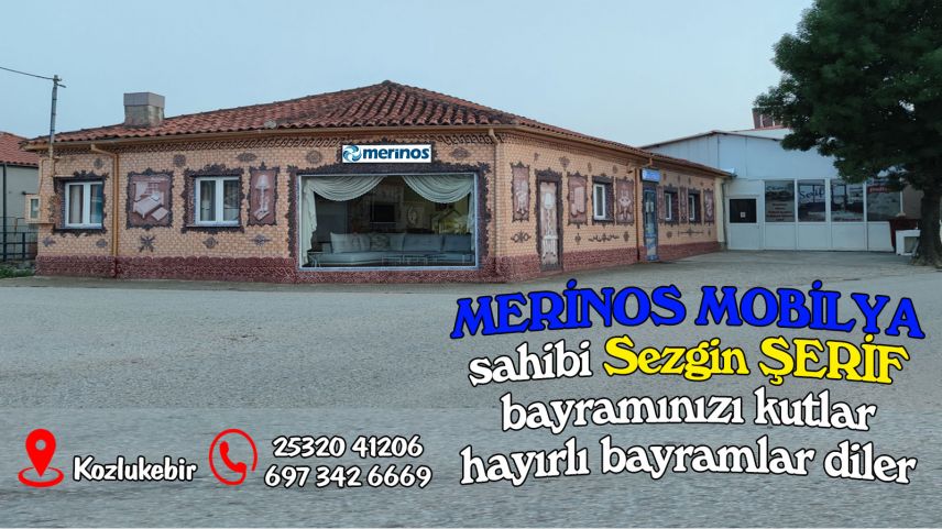 Merinos Mobilya sahibi Sezgin Şerif bayramınızı kutladı