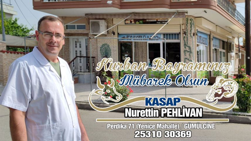 Kasap Nurettin Pehlivan'dan bayram tebriği