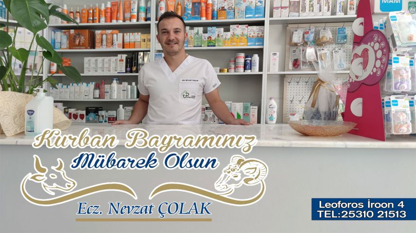 Eczacı Nevzat Çolak bayramınızı tebrik etti