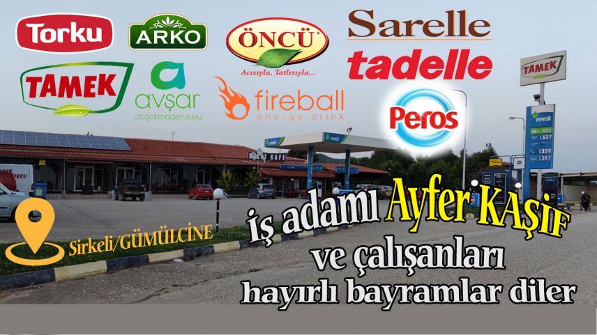 İş adamı Ayfer Kaşif ve çalışanları hayırlı bayramlar diledi