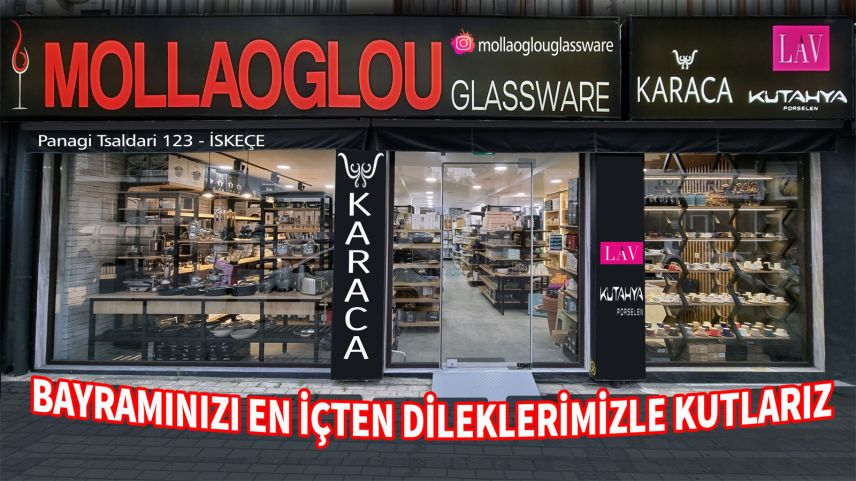 MOLLAOGLOU GLASSWARE mağazasından bayram tebriği