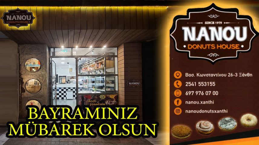 NANOU DONUTS HOUSE'tan bayram tebriği