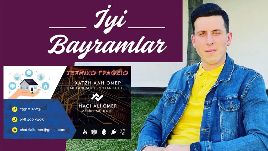 Makine Mühendisi Ömer Haci Ali sizlere iyi bayramlar diler