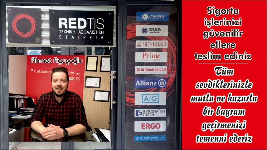 REDTIS Sigorta Şirketi sahibi Ahmet Aguşoğlu'ndan bayram tebriği