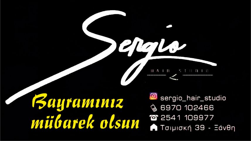 Sergio Hair Studio saç bakım merkezinden bayram tebriği