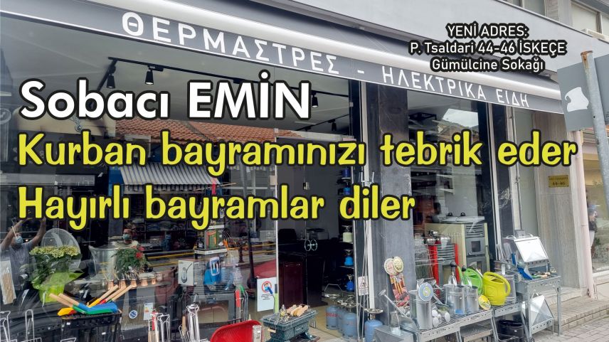 Sobacı EMİN'den bayram tebriği