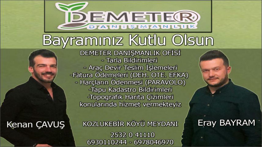 DEMETER Danışmanlık ortakları bayramınızı tebrik ediyor