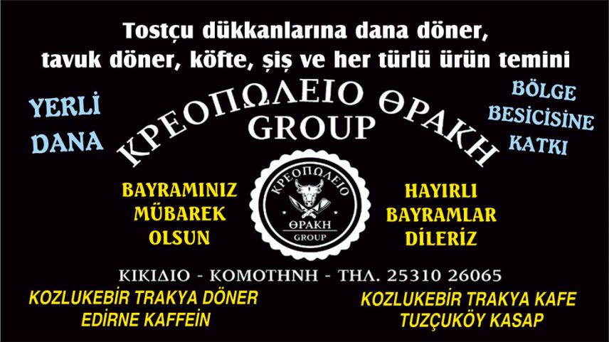 Thraki Group et ve et ürünleri işletmelerinden bayram kutlaması