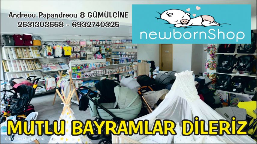 "newbornShop" Bebek Giyim Mağazası sahipleri sizlere mutlu bayramlar diledi