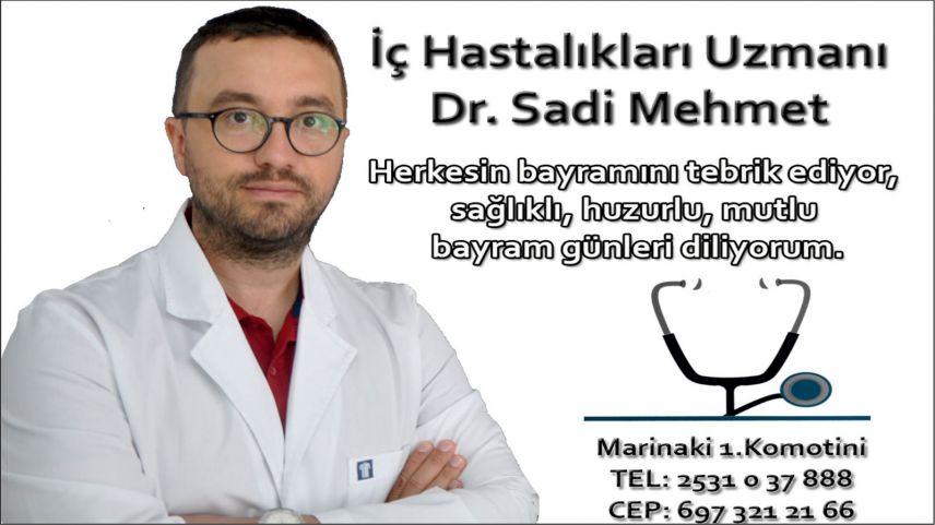 Dr. Sadi Mehmet'ten bayram mesajı