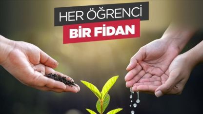 YTB'den burs verdiği uluslararası öğrenciler adına, yanan bölgeler için 5 bin fidan