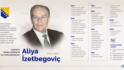 Boşnak lider Aliya İzetbegoviç doğumunun 96. yılında anılıyor