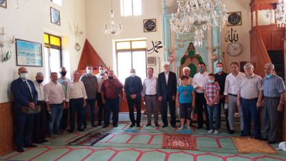 Kurcalı köyü Cuma namazında önemli misafirleri ağırladı