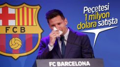 Messi'nin peçetesi 1 milyon dolara satışta