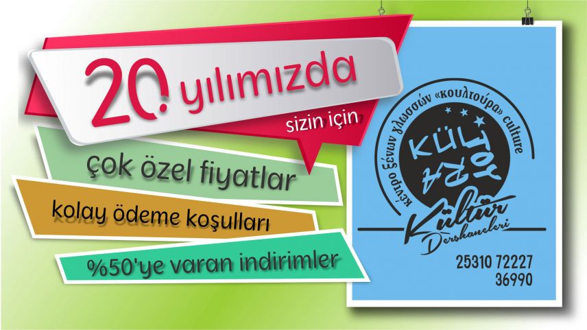 Gümülcine'deki KÜLTÜR DERSHANELERİ 20. yıla özel fırsatlar sunuyor