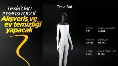 Elon Musk, Tesla'nın insansı robotunu tanıttı