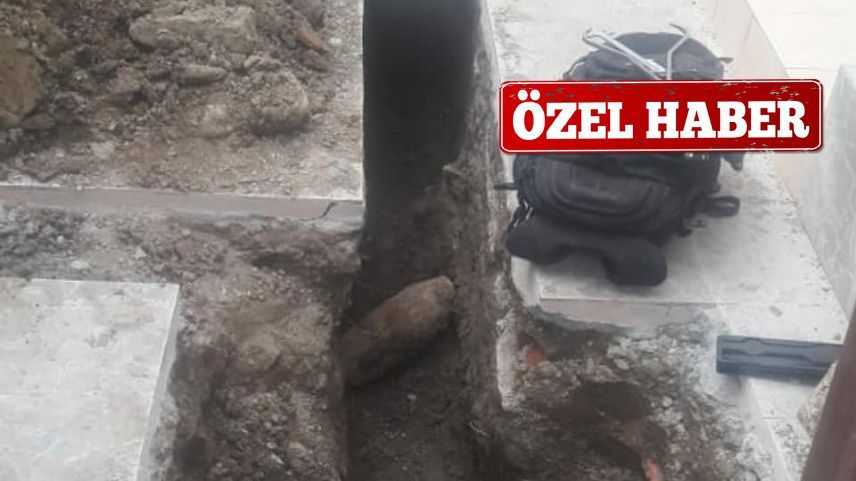 Mastanlı mahallesinde bir evde tank mermisi bulundu