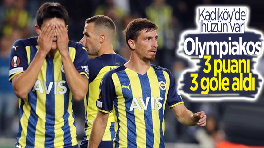 Fenerbahçe Olympiakos'a 3 golle mağlup oldu