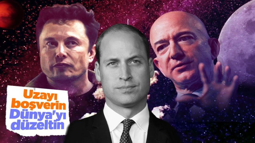 Prens William, milyarderlerin uzay yarışına tepki gösterdi