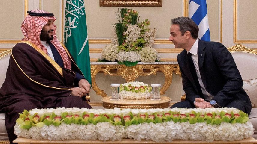 Kiryakos Miçotakis, Muhammed bin Selman ile görüştü