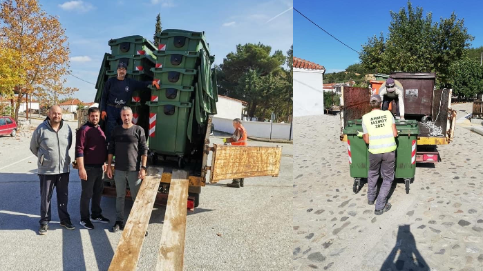 Yassıköy Belediyesi köylere yeni çöp konteynerleri yerleştirdi