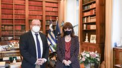 Başkan Garanis, Cumhurbaşkanı Sakellaropulu’yu ziyaret etti