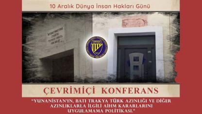 İskeçe Türk Birliği Dünya İnsan Hakları Gününde konferans düzenliyor