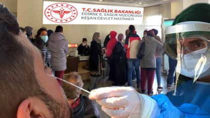 Yunan vatandaşları için Keşan'da özel PCR test birimi kuruldu