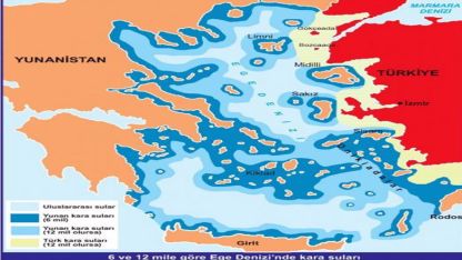 Yunanistan'ın kara sularını 12 mile çıkarma tezinden vazgeçtiği iddiaları yalanlandı