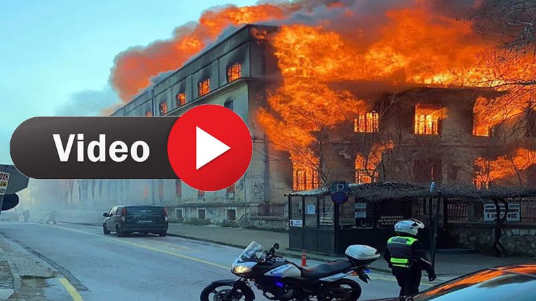 VİDEO/FOTO - İskeçe'deki eski tütün deposunda yangın