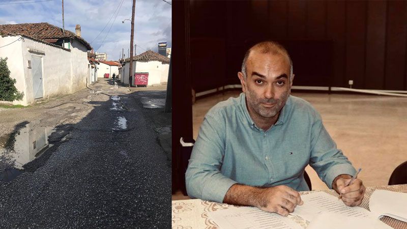 Bozuk yollar konusunda belediye yönetimini eleştirdi